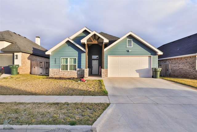 view of front of house featuring a garage