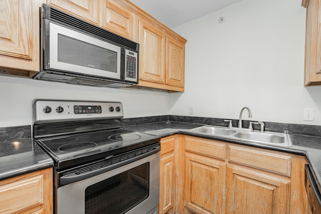 kitchen featuring stainless steel appliances and sink