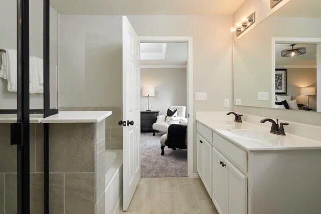 bathroom with vanity