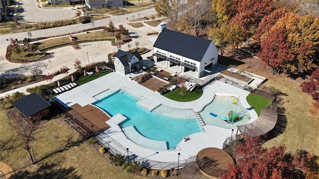 birds eye view of property