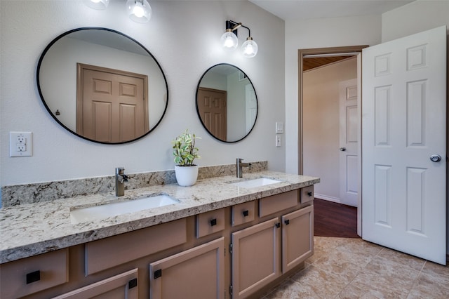 bathroom with vanity