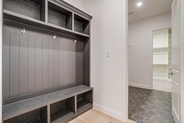 mudroom featuring tile patterned floors