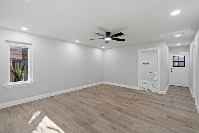 bathroom with vanity, toilet, and walk in shower