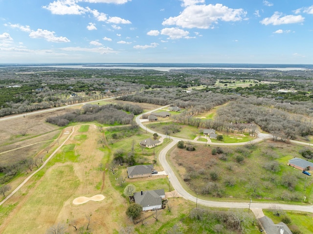 bird's eye view with a rural view