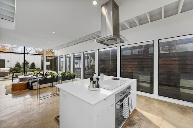 view of patio featuring outdoor lounge area and an outdoor kitchen