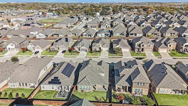 aerial view featuring a residential view