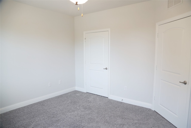 view of carpeted empty room