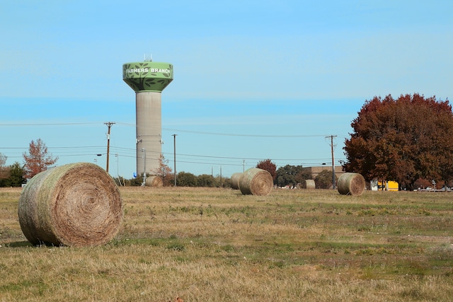 view of yard featuring a rural view