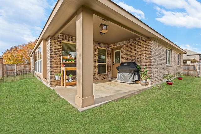 view of patio / terrace with grilling area