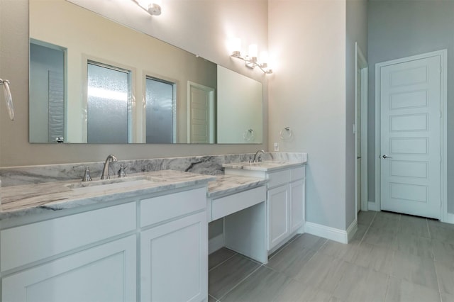 bathroom with vanity