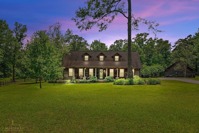 436 Goldsberry Cir, Shreveport, LA 71106 - cape cod house featuring fence and a front lawn