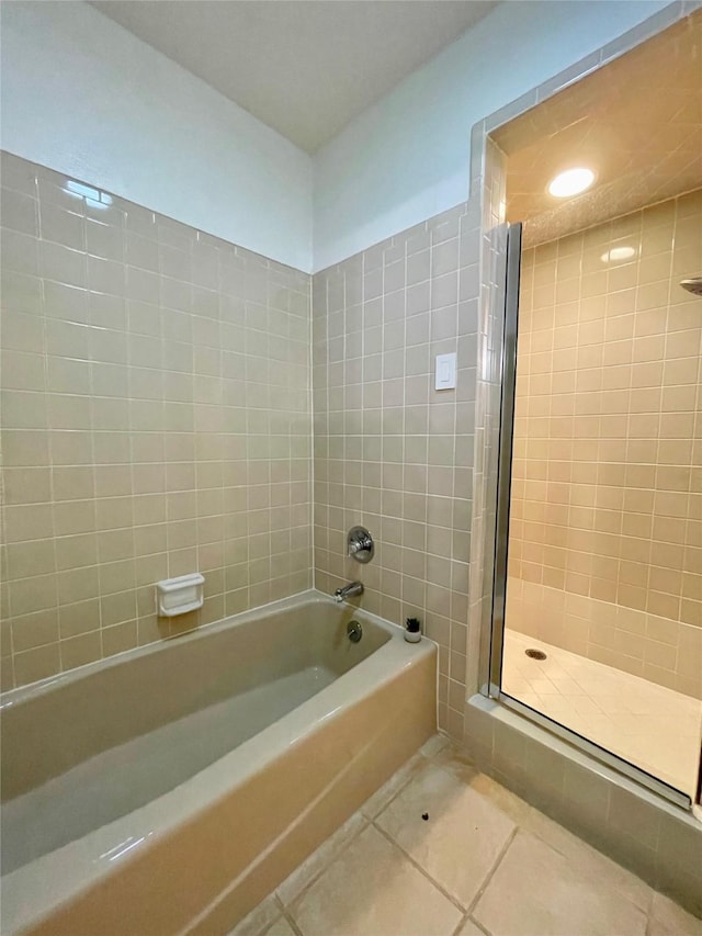 bathroom featuring tile patterned flooring