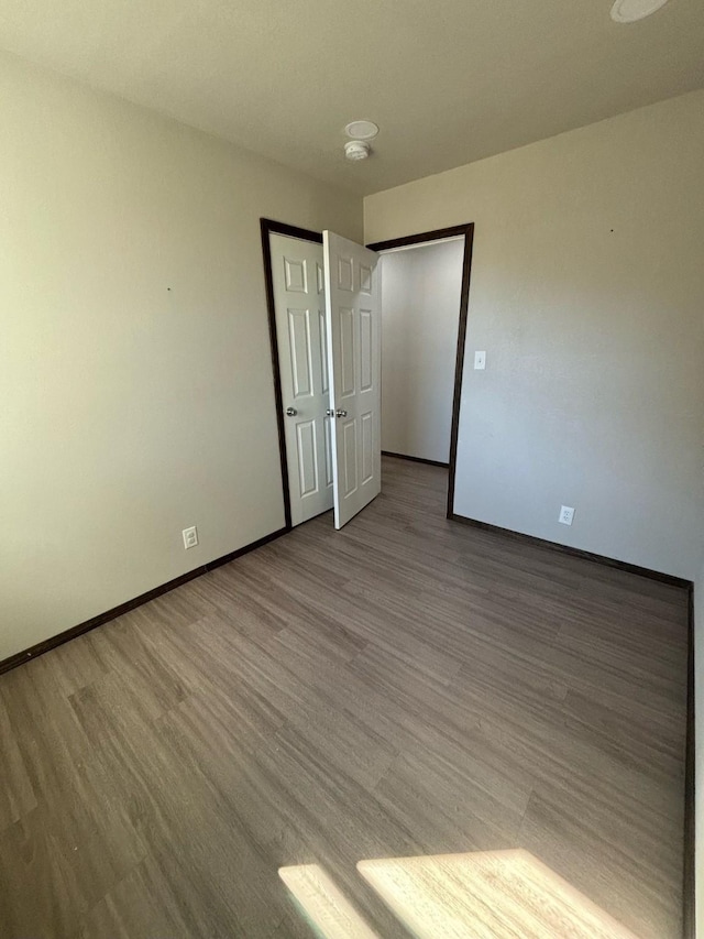 unfurnished bedroom featuring light hardwood / wood-style floors