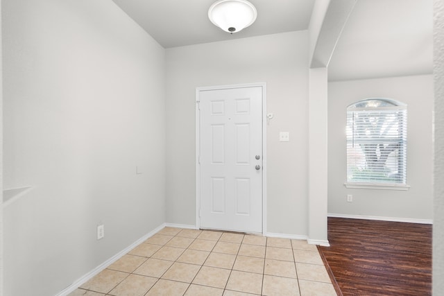 entryway featuring light hardwood / wood-style flooring