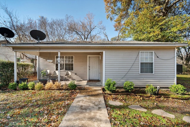 view of front of home with a porch