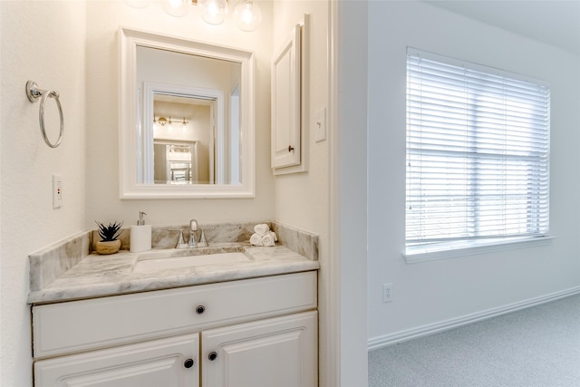 bathroom featuring vanity