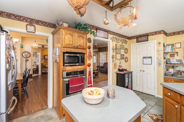 kitchen featuring appliances with stainless steel finishes