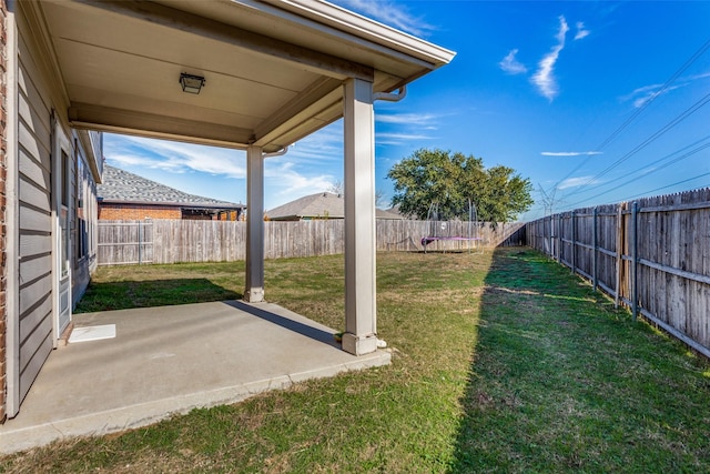 view of yard featuring a patio