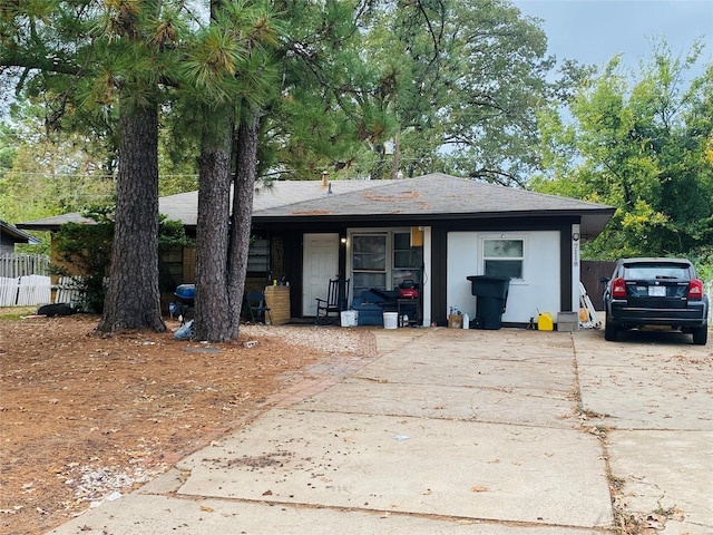 view of front of home featuring covered porch