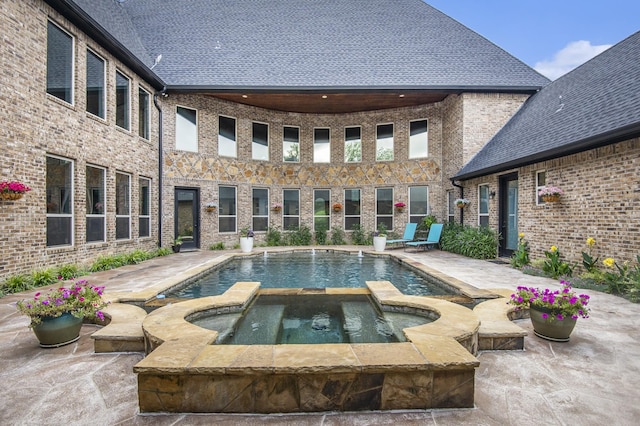 1714 Maranatha Way, Southlake, TX 76092 - view of swimming pool with a patio and a pool with connected hot tub