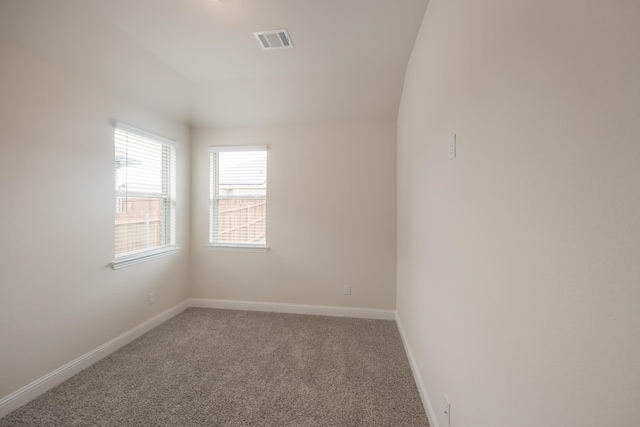 view of carpeted empty room