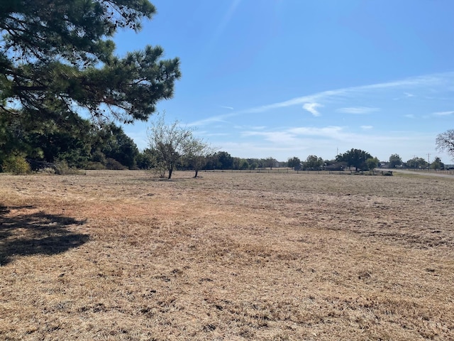 view of yard featuring a rural view