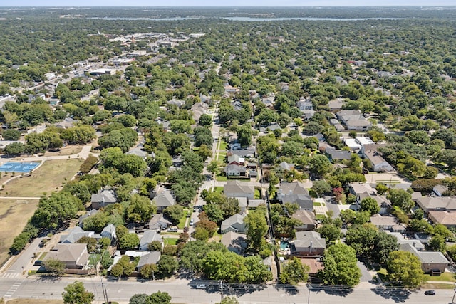 bird's eye view with a residential view