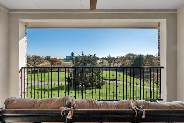 view of balcony