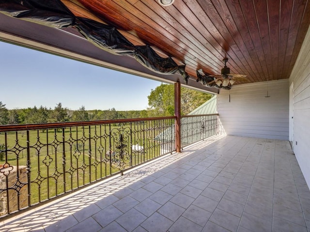 view of patio / terrace featuring a balcony