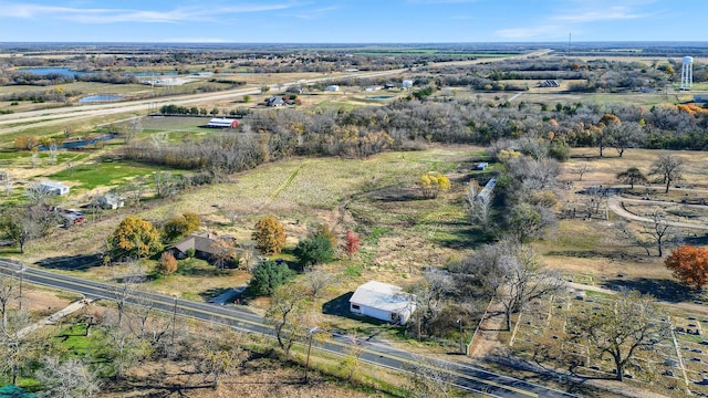 drone / aerial view featuring a rural view