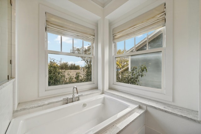 bathroom featuring a bathing tub