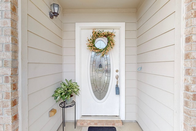 9729 Manassas Rd, Fort Worth, TX 76177 - doorway to property featuring brick siding
