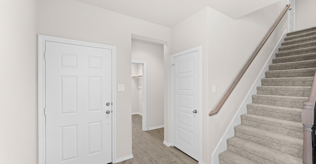 interior space with wood-type flooring