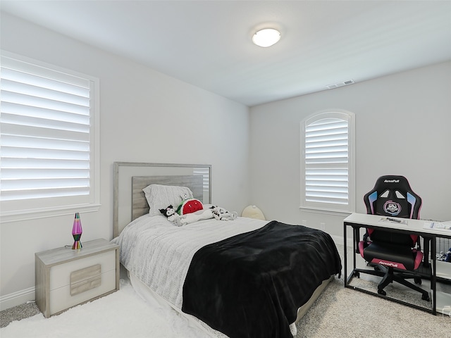 bedroom with carpet flooring