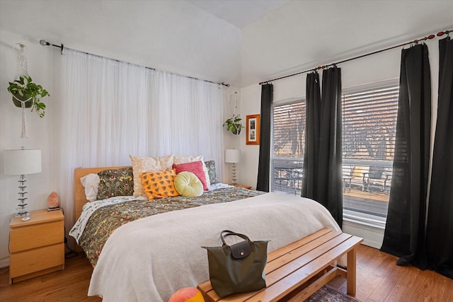 bedroom featuring hardwood / wood-style flooring