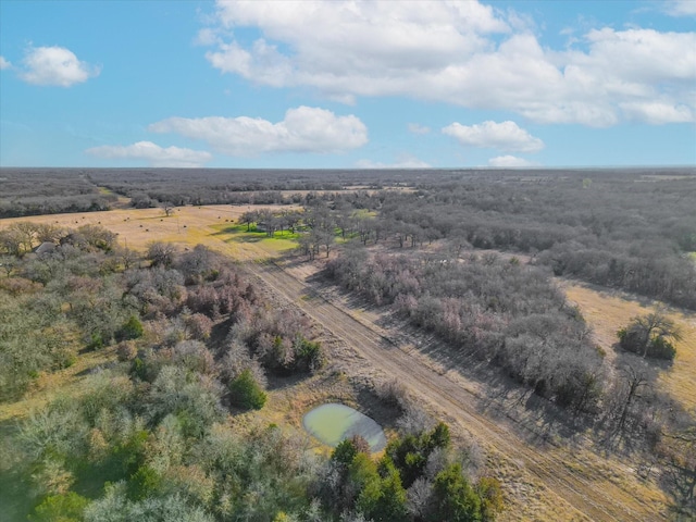 drone / aerial view featuring a rural view