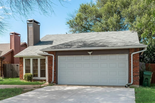 view of single story home