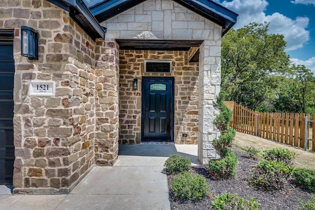 view of property entrance