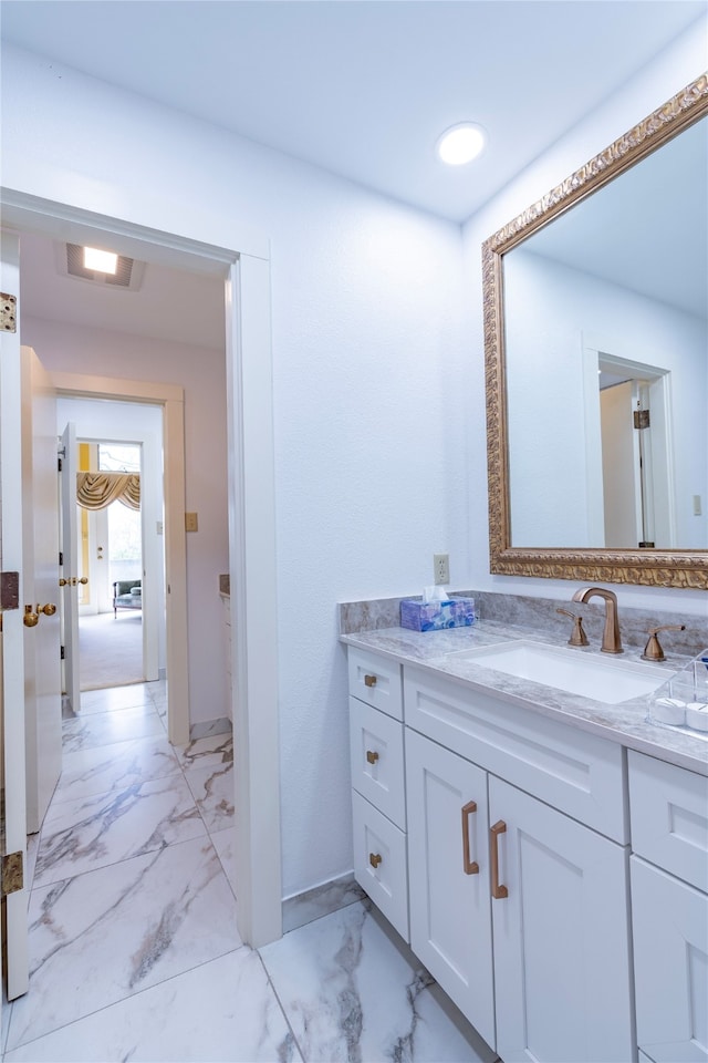 bathroom featuring vanity