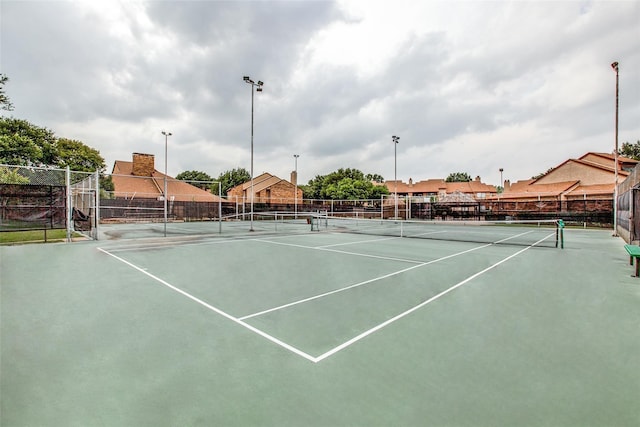 view of tennis court