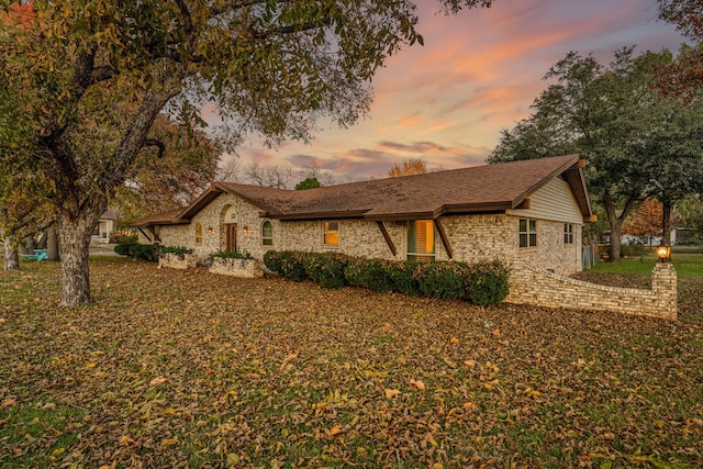 view of front of property