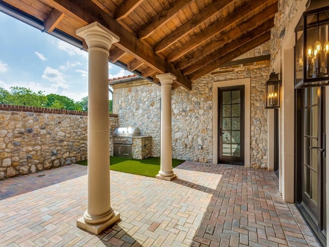 view of patio / terrace featuring area for grilling