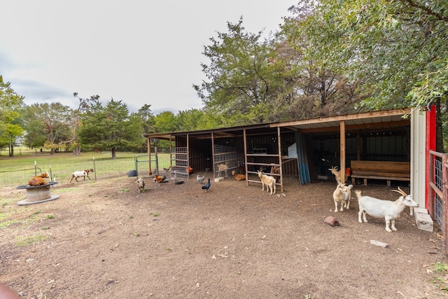 view of horse barn