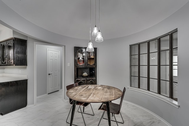 view of dining room