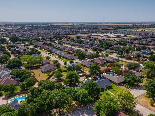 305 Santa Fe Trl, Waxahachie, TX 75165 - aerial perspective of suburban area with a pool area