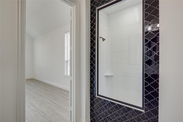 4100 Sandbrock Pkwy, Aubrey, TX 76227 - bathroom with wood finished floors and baseboards