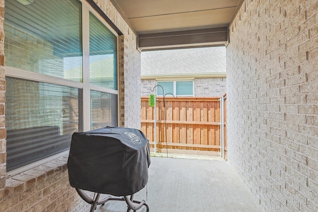 view of patio / terrace with area for grilling