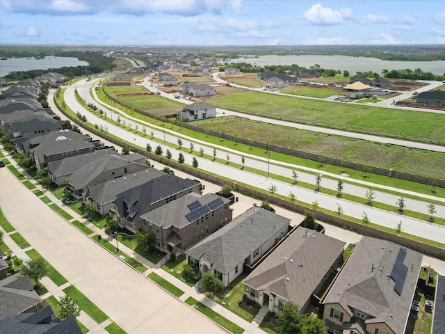 2133 Miramar Dr, Little Elm, TX 75068 - aerial perspective of suburban area with a nearby body of water