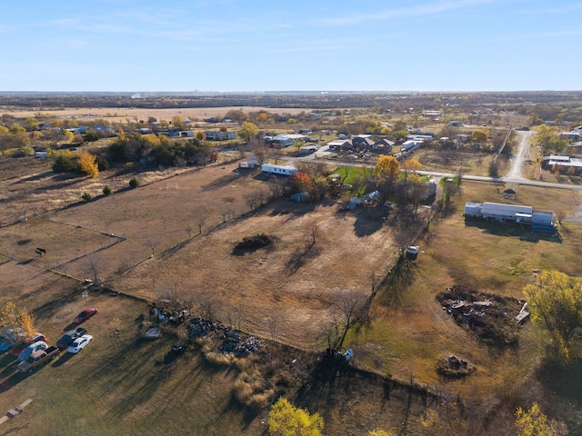 drone / aerial view with a rural view