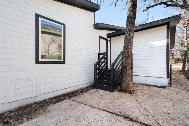 view of home's exterior featuring a patio